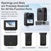 360 Camera Silicone Case Shock Resistant Anti Drop Cover Lens Protector Easy Access Ports And Quick Release Adapter
