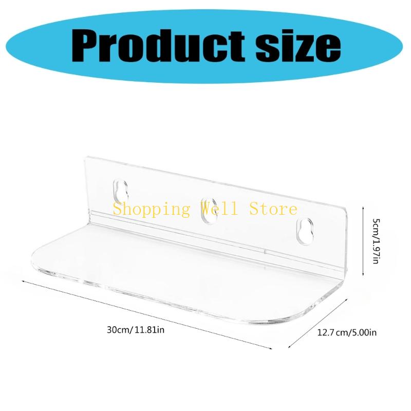 KX4B Set of 2 Sturdy Indoor Plant Shelf Acrylic Window Sill Extension with Suction Cups for Succulents and Herb Gardens