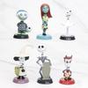 Christmas Nightmare Model Figurine With Skeleton Jack And Sally Car Ornaments