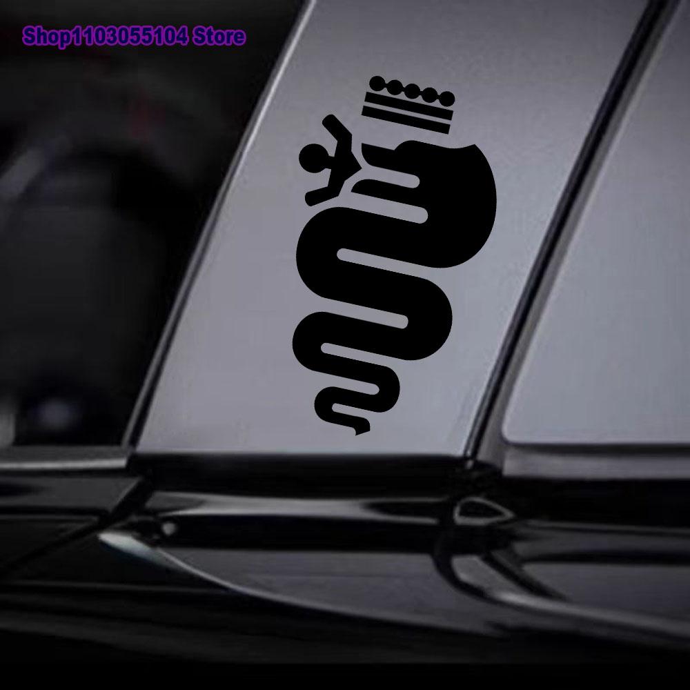 2PCS Car Body Sticker Vinyl Decal For Alfa Romeo Alfa Romeo Giulietta Mito Stelvio Giulia 159 147 156 Styling Accessories