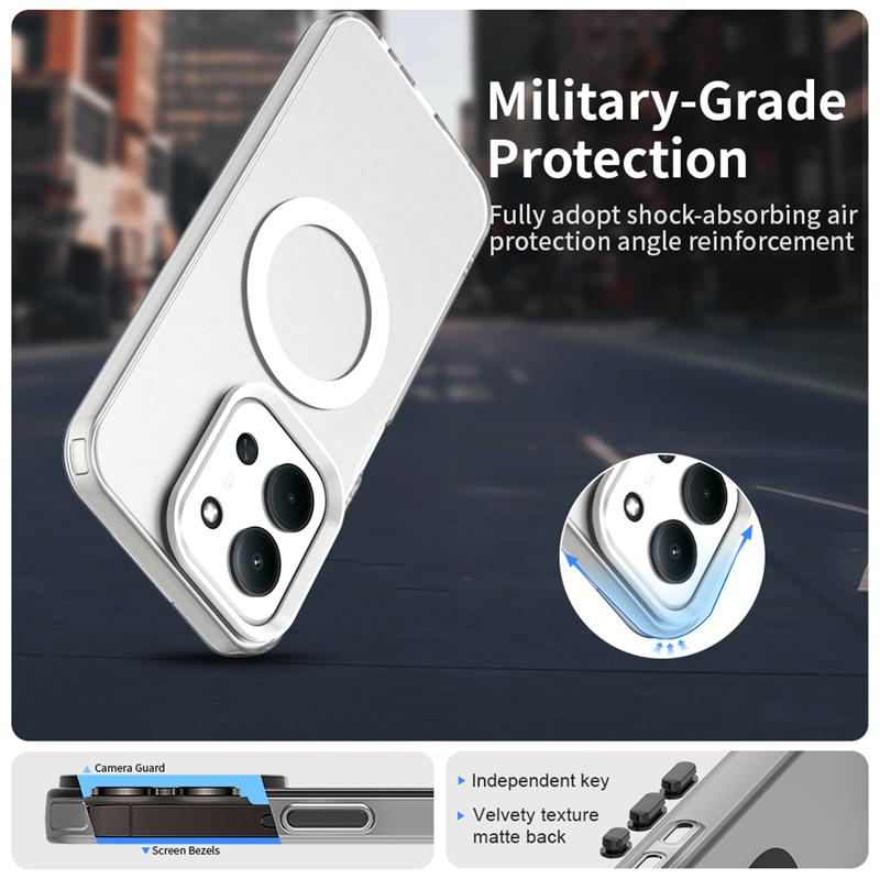 For Xiaomi Redmi 15C Case Xiaomi Redmi 15C Cover Magnetic Matte Durable Bumper Shell Protective Phone Cases On Redmi 15C Funda