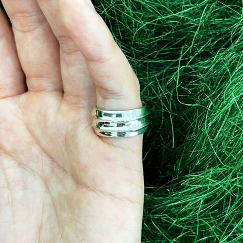 Water. Wet Crown Ring