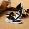 Anta Kids Synthetic Leather Simple Versatile Lightweight Shock Absorbing High-Top Sneakers Kids Sneakers White Black Baby-Pink A22449946-1
