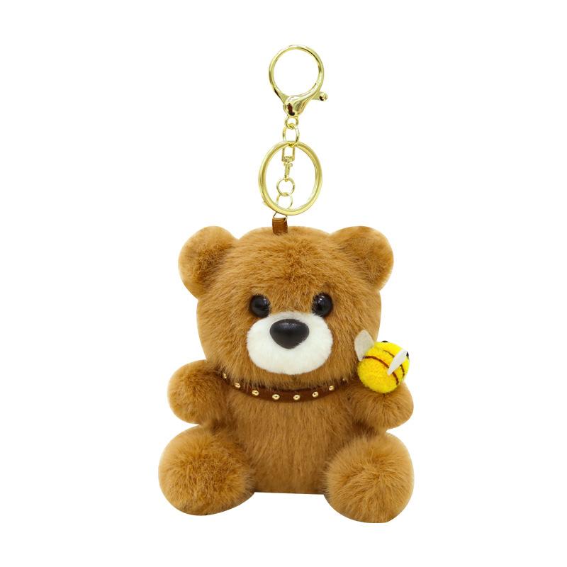 

Plush Happy Bear Sweater Bear Doll Doll Bow Tie Bear Plush Toy Doll Wedding Companion