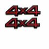 3D Metal Black Silver Red Logo 4X4 Emblem Car Fender Badge Trunk Decal For Jeep Sticker Auto Accessories Uy1