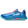 Li Ning Storm Cushioning Low Top Basketball Shoes Unisex Blue Red ABPJ039-8