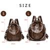 Genuine Leather Backpack for Women Casual Daypack Soft Fashion Shoulders Bag Waterproof Retro Mini Rucksack Girls Ladies