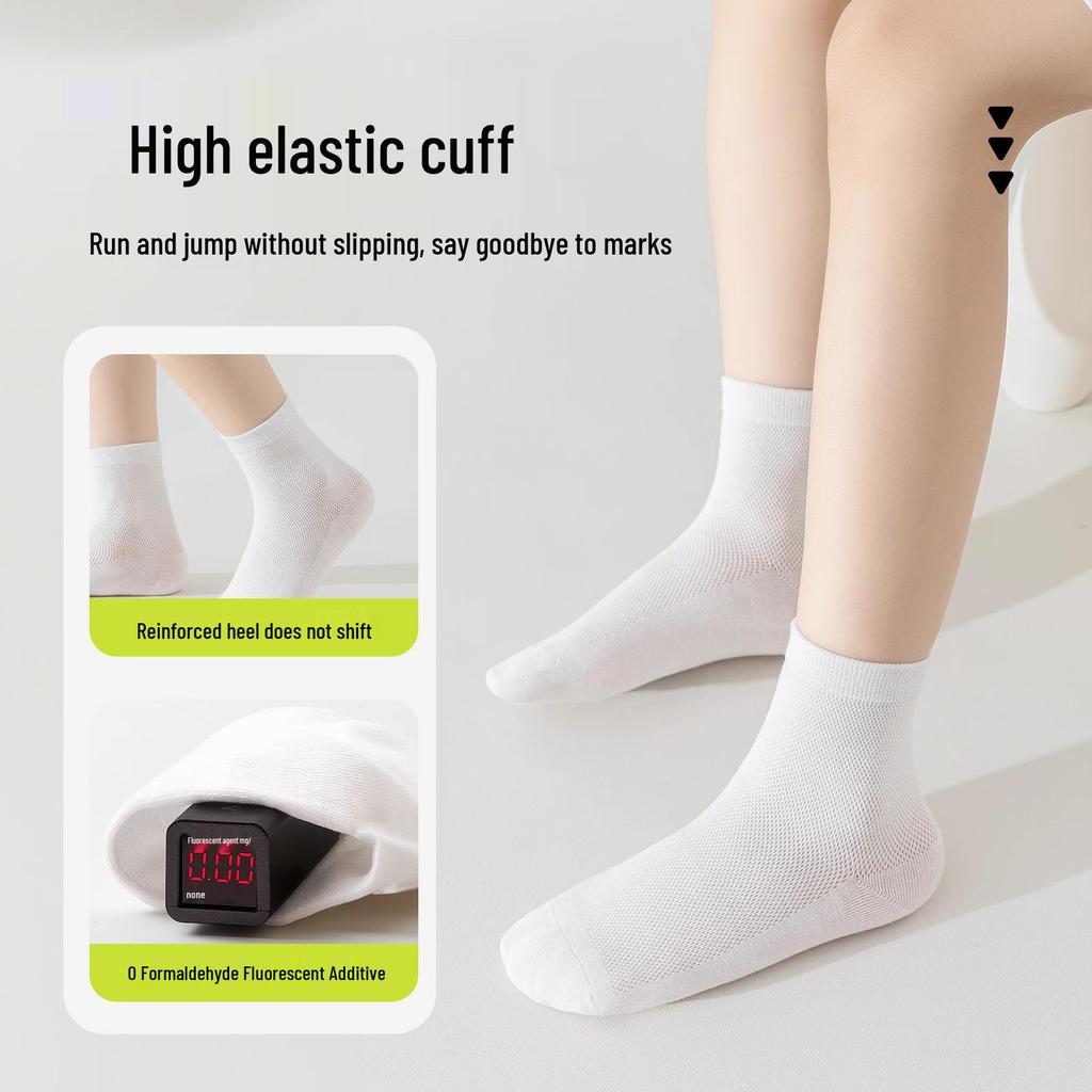 Kinder Einweg Sommer Kurze Socken - Waschfrei, Reisefreundlich, Mittlere Wadenlänge für Jungen und Mädchen