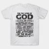 Hebrews 4 12 For The Word Of God Is Alive And Active T Shirt S 5xl Fast Shipping Vintage Washed Breathable Graphic Fashion