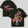 Action Taimanin Washed T Shirt Anime Lover Harajuku New Model Oversized Unisex High Quality Vintage Loose Plus Size Hot Product