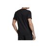 Adidas Alphabet Logo Print Casual Round Neck Short Sleeve T-Shirt Men Tops Black EI4599