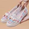 Women's Casual Mesh Embroidered Soft Breathable Walking Shoes