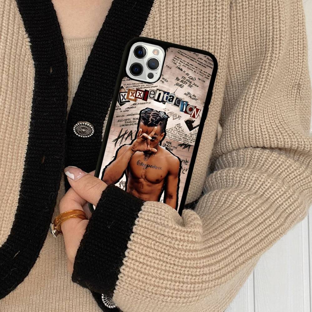 Rapper X-XXXTentacionS Phone Case For IPhone 17 16 15 14 13 Plus 12 11 Pro Max PC+TPU Cases Back Cover