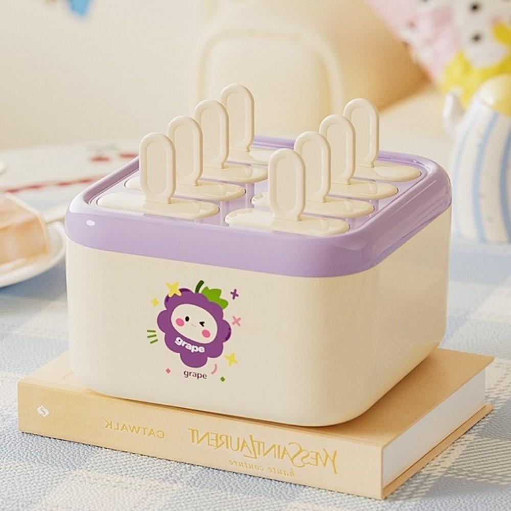 Household Popsicle Mold Cube Tray Plastic Ice Cream Makers Creative Popsicle Mold