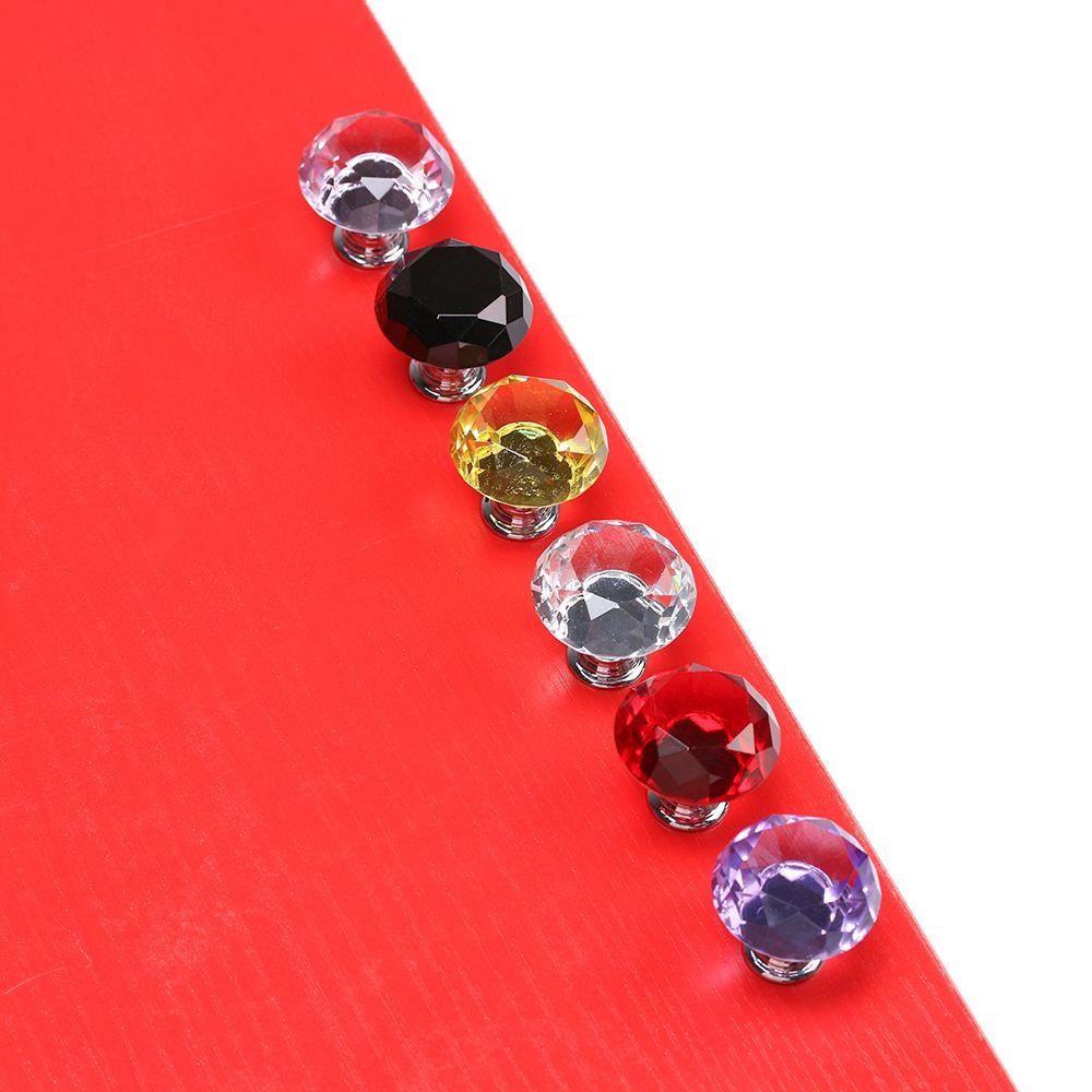 Schubladenbeschläge Schrankgriffe Türknöpfe Kristallglas-Knöpfe Diamant-Zuggriff Schrankgriffe