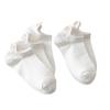5 Pairs Cute White Socks Women Embroidered Short Ankle Socks Coffee Rabbit Bear Bowknot Love Heart Expression Cotton Boat Socks