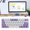 61 Keys 60% Mechanical Keyboard USB C Wired RGB Lighting Backlit Red Switch Gaming Keyboard for PC L