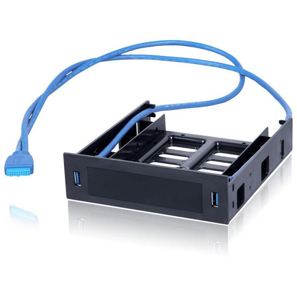 

2 X Передня панель USB 3.0 з місцем для пристрою 3,5 дюйма/HDD або SSD/HDD 2,5 дюйма до лотка 5,25 дюйма для дисковода CN