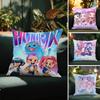 Chibi Character Movie K-Pop Demon Hunters Pillow Case Pattern Printed Pillowcase for Living Room Sofa Cushion Cover & Bedroom