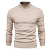 Solid Color Knitted Turtleneck Male Sweater Warm Men Pullover Winter Casual Sweaters for Men