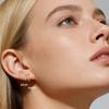 European and American Zircon Circle Shape Personalized Fashion Earrings Earrings Earrings Women