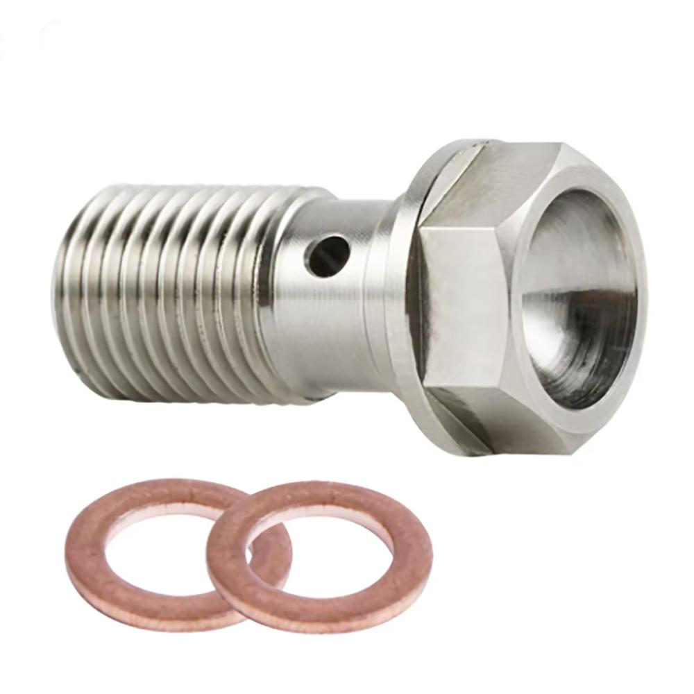 Motoraccessoires Remklauw Banjobout Ontluchtingsnippel M10X1.0MM/1.25MM Roestvrij Staal 304 voor yamaha ktm sherco