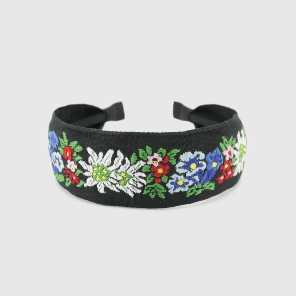 Lara Bohemian Flower Hairband P Black LALAH193 3306311