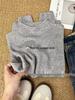 Women's Slimming No-Choke Half-High Neck Base Layer Knit Sweater for Autumn & Winter