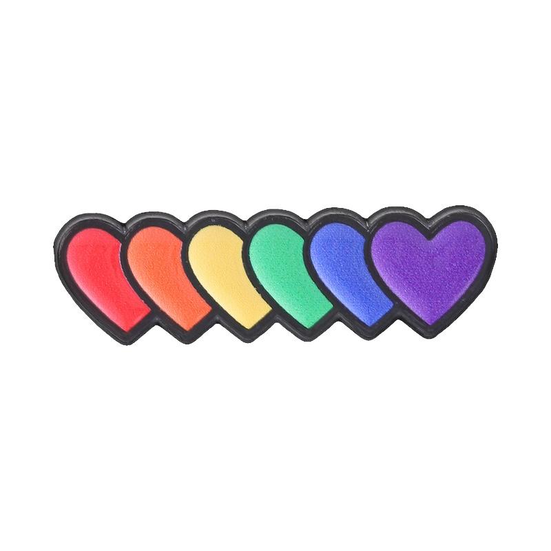 Xiaomi LGBT Rainbow Pride Super Gay Hearts Enamel Pin Love Is Love Rainbow Earth Full Battery Brooch Bag Badge Jewelry Gift for Friends