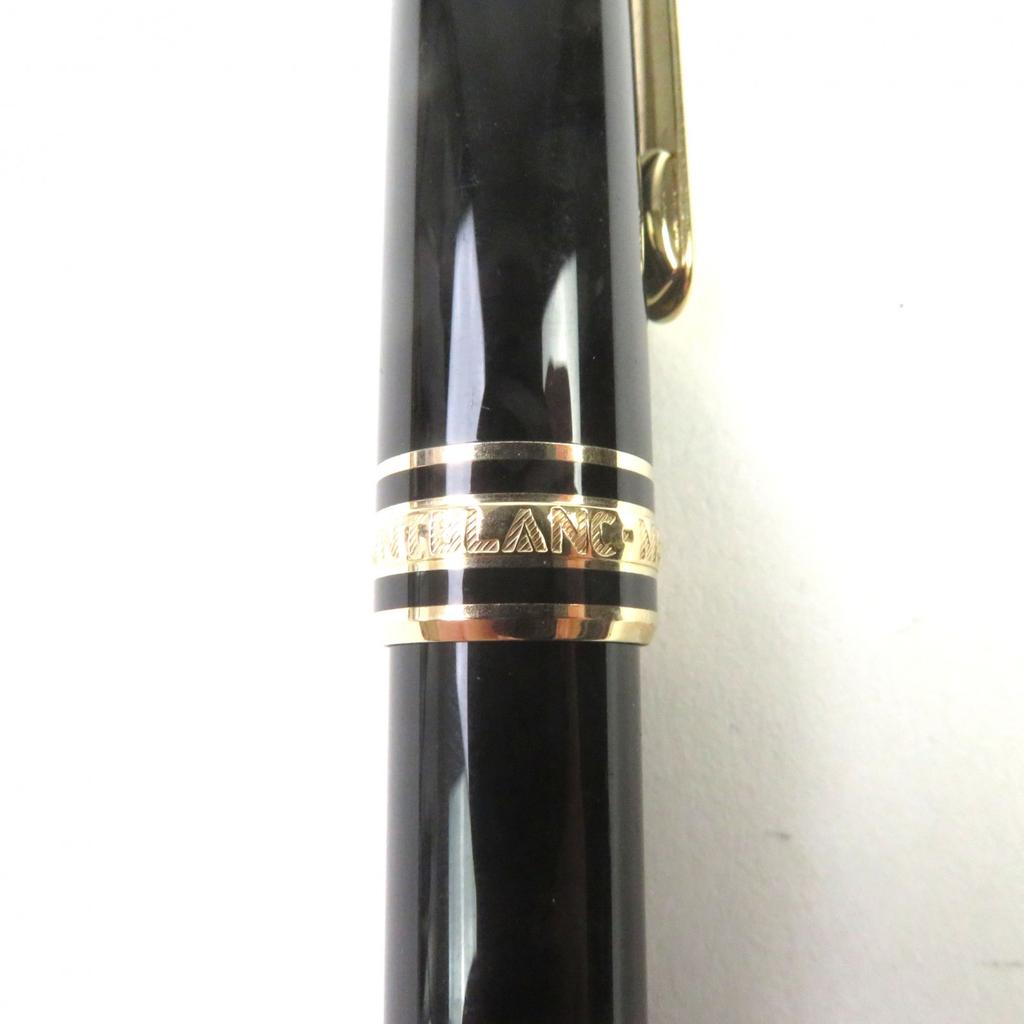 Great MONTBLANC Ballpoint Pen Meisterstck Pix Logo Engraved White Star Cap Style Used