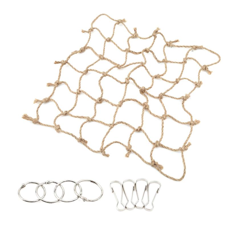 

40*40см Сітка для лазіння папуг Іграшка для птахів Гойдалка Мотузкова сітка Сітка для стенду птахів Гамак з гачком Підвісні іграшки для лазіння, жування та кусання птахів