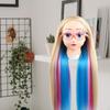 Doll Head Model with Desktop Stand Training Manikin 65cm Cartoon Mannequin for Beauty