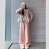 UNIFREE Women's Plush Faux Mink Fleece Warm Casual Pants