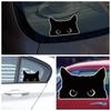 Lustige Katze mit großen Augen Autoaufkleber Vinyl Wasserdicht Reflektierend Aufkleber für Autofenster Stoßstange Fahrzeug Außendekoration