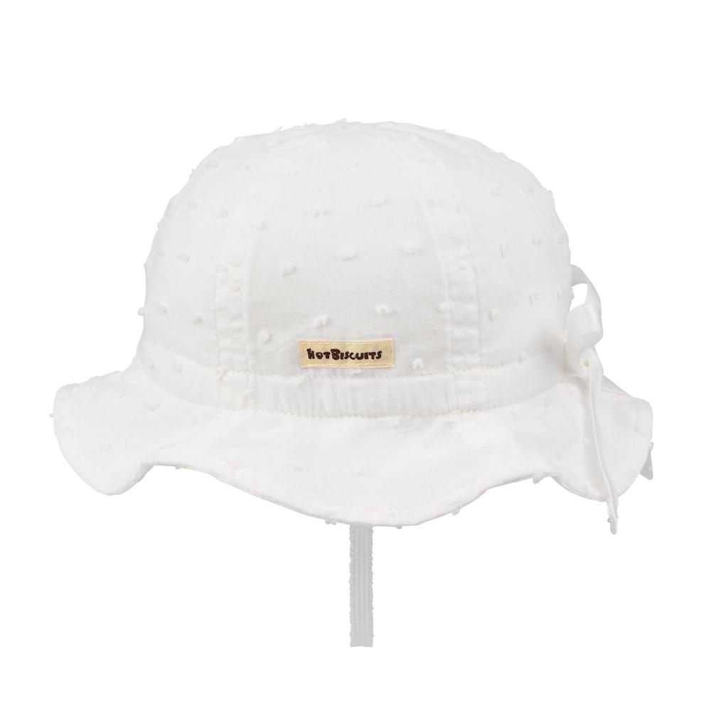 [MIKIHOUSE HOT BISCUITS] Tulip Hat, Hat for Boys and Girls, Baby, Children's Clothing, White, SS (44-48cm) 72-9108-687