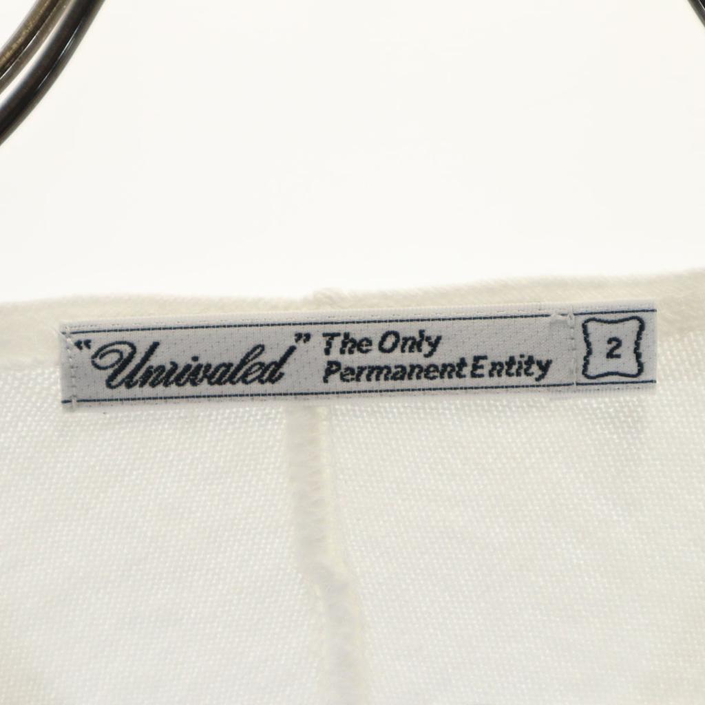 UNRIVALED made in Japan Border Pattern 7 minutes sleeve Basque shirt 2 Men's Used