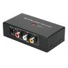 Portable AV Intelligent Switcher 2 to 1 Channel RCA Audio Video Switcher with Button Control Support Auto   Manual