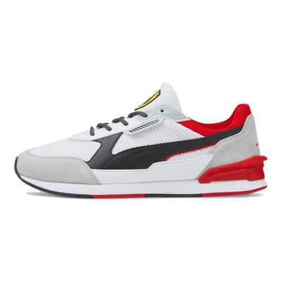 Scuderia Ferrari x Low Racer Białe Czarne Rosso Corsa Męskie Sneakersy 307043-02