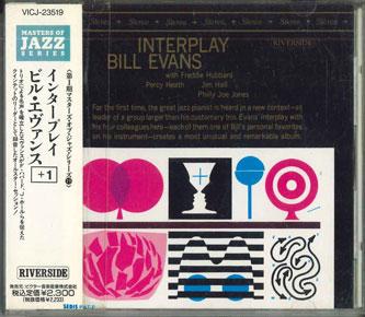CD BILL EVANS - Interplay VICJ23519PROMO RIVERSIDE Japan Obi Jazz Used