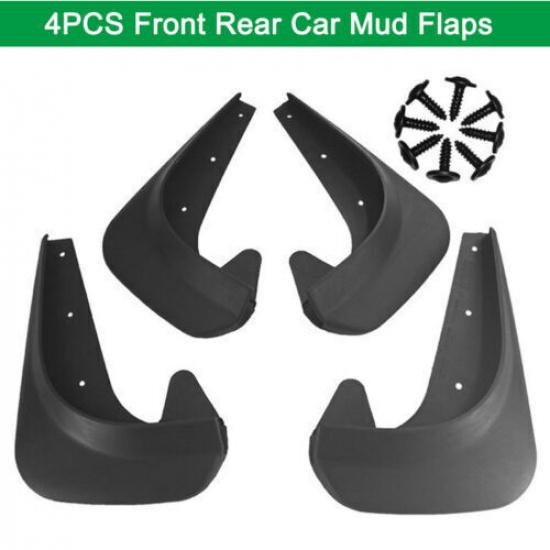 4PC Full Set Flexible Car Fender Flares Extra Wide Body Wheel Arches EVA Plastic