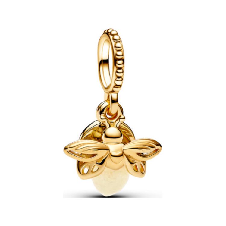 Pandora Moments Firefly Design Pendant Women Jewelry Gold 769352C01 Default Packaging