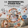 50Pcs Basketball Theme PVC Waterproof Stickers for Luggage Laptop Phone Case Decoration