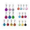 Pet Bells Vibrant Color Smooth Surface Lobster Clasp Design High Durability Easy-wearing Dress Up Metal Pet Cat Dog Collar Accessories Jingle
