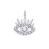 6Pcs/Lot Stainless Steel Mini Zircon Heart&Water Drop&Star&Oval&Round Charms Crystal Eyes Pendant For Handmade Accessories