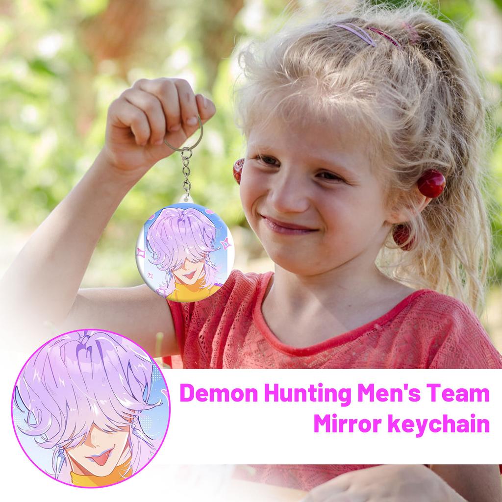 Boys Anime Pendant Keychain Holder Car Keychain Mobile Phone Bag Pendant Cute Kawaii