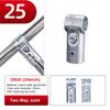 1Pcs Durable Carbon Steel Galvanized Pipe Joint Round 20/25/32mm Tube Connector Fixed Clamp Furniture Hardware