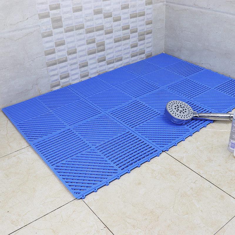 Non-Slip PVC Interlocking Shower Mat: Waterproof Bathroom Floor and Commercial Use Carpet