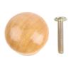 10 Wooden Mushroom Knobs for Drawers and Cabinets Rustic Style Round Handles