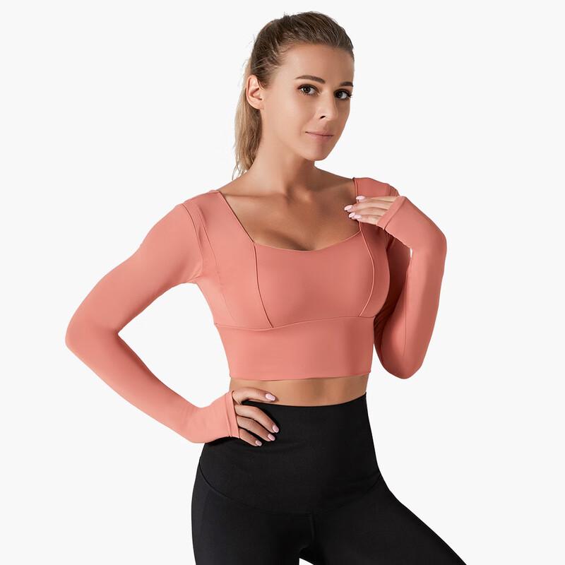 NordingShow Women's Long Sleeve Athletic Crop Top
