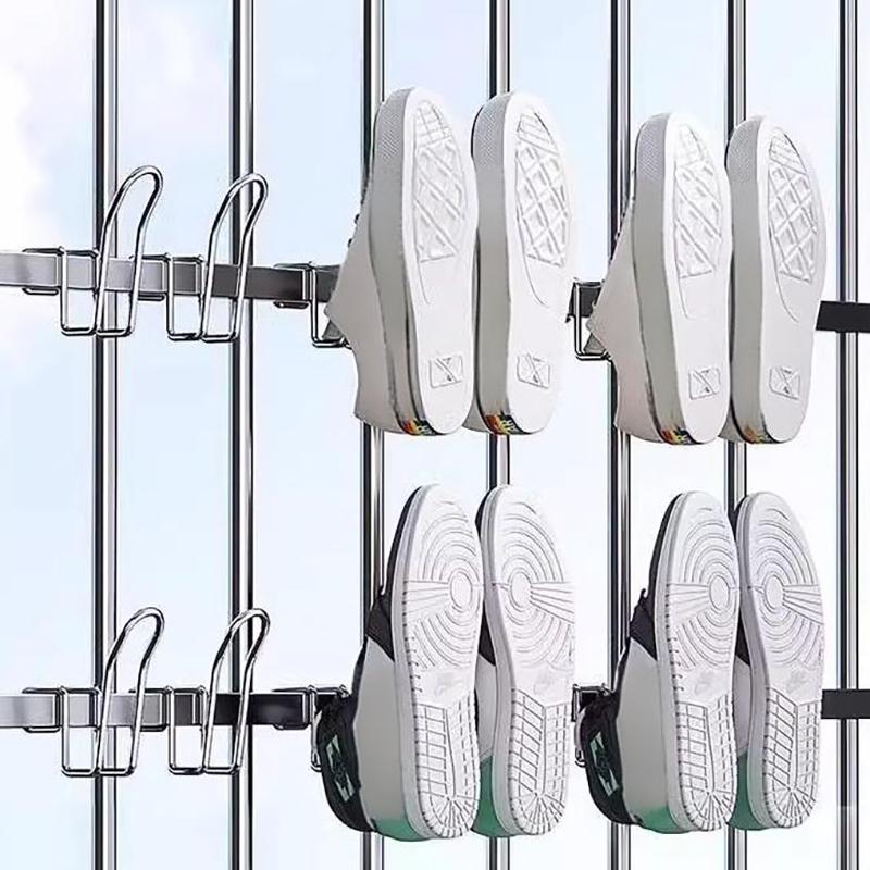 Shoes Drying Rack Shoe Display Hook Shoes Drying Rack Stainless Steel Shoes Hanger For Closet Organization